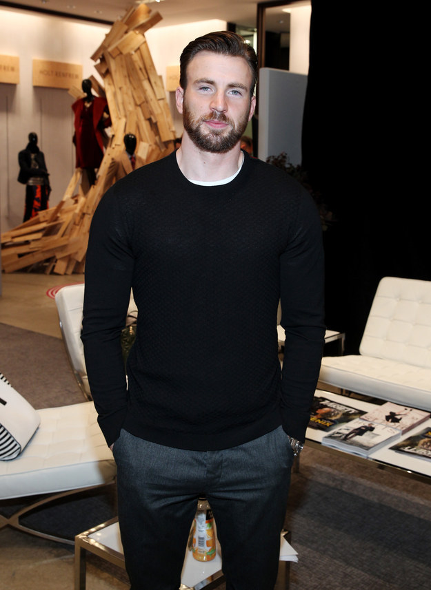 chris evans cardigan