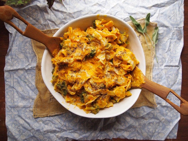 Smother it in a creamy butternut squash sage sauce.