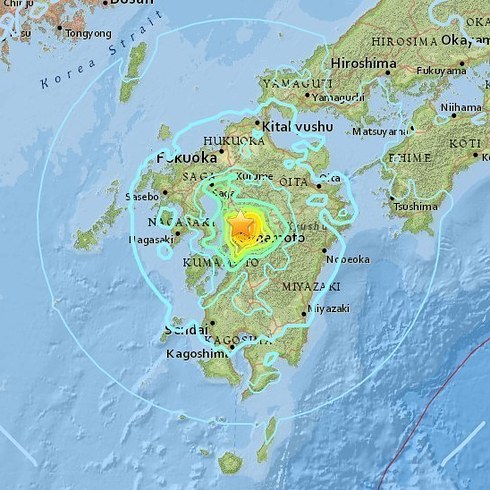 Gempa 6,5 SR di Kumamoto Jepang, 3 Orang Tewas dan 19 Rumah Runtuh