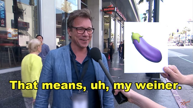 And there was this guy who was low-key bashful about the subject of eggplants.