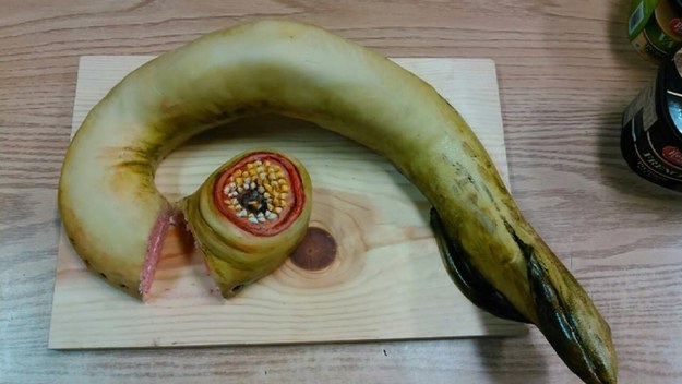 ...to this very realistic-looking lamprey.