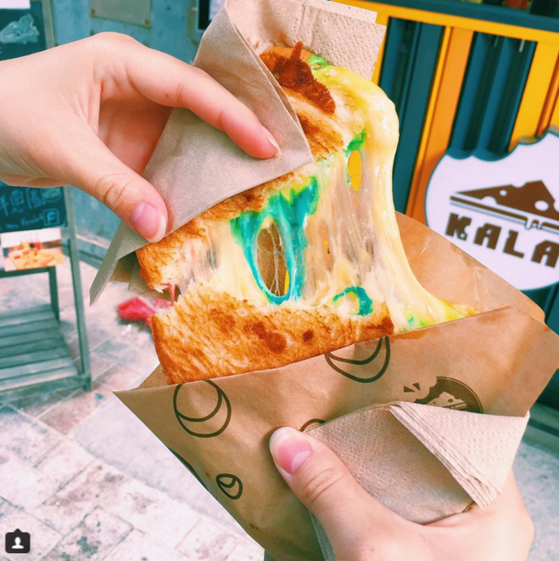 So there you have it: Right now in Hong Kong, there's a bright and cheesy sandwich, just waiting to change your life forever.