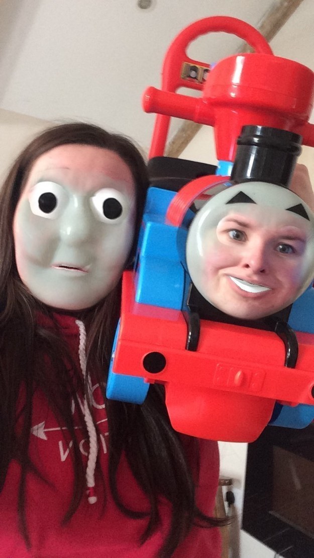 This swap with none other than Thomas the Tank.