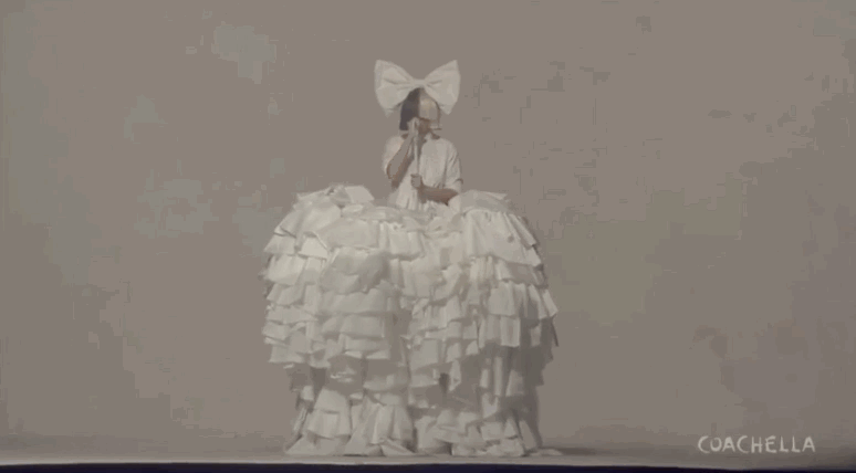 Performing an hour-long set, Sia made sure to showcase all of her hits, including "Chandelier", "Elastic Heart", "Titanium" and the song she penned for Rihanna, "Diamonds".