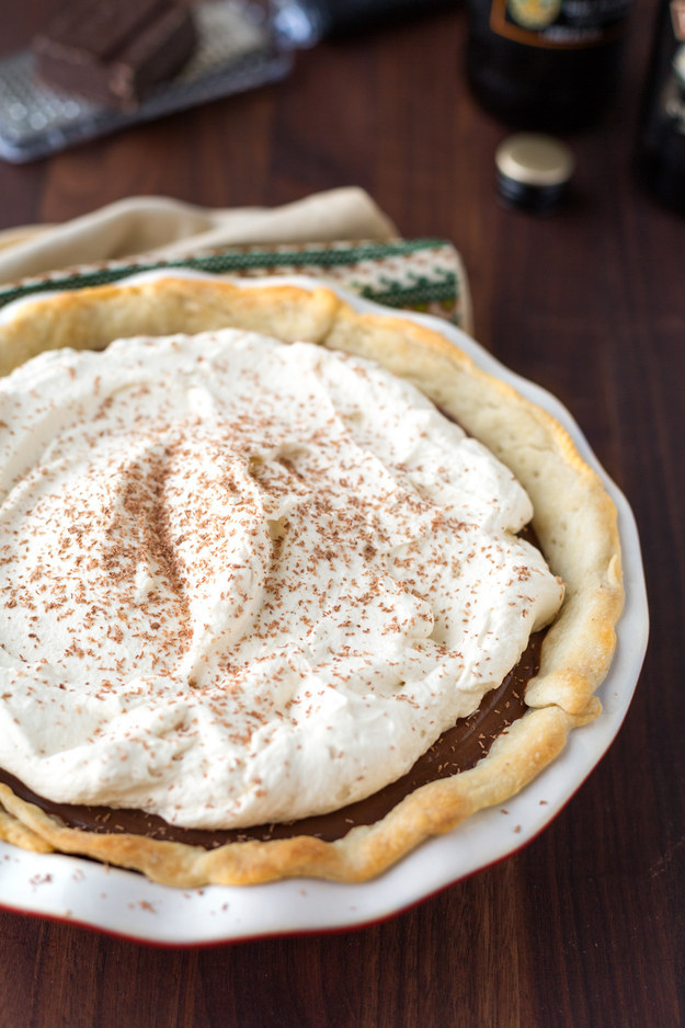 Chocolate Stout Cream Pie With Irish Cream Whipped Cream