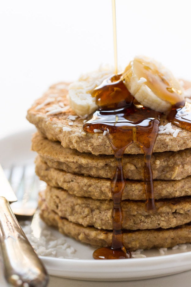 Cinnamon Oatmeal Quinoa Pancakes