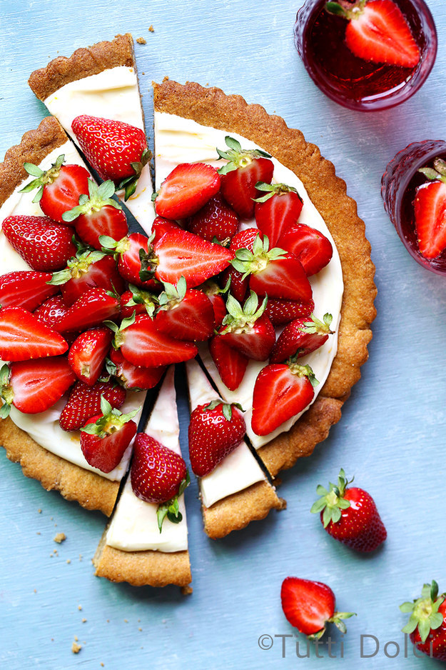 Strawberry Cookie Tart