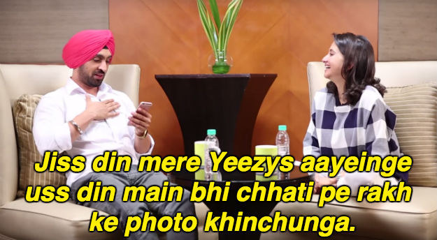 Diljit Dosanjh Is Just A Man, Standing In Front Of A Kanye, Asking Him For  Yeezys