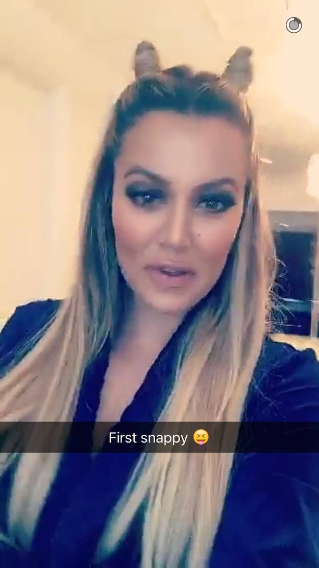 Khloe Kardashian Featured Lamar Odom In One Of Her Very First Snapchats
