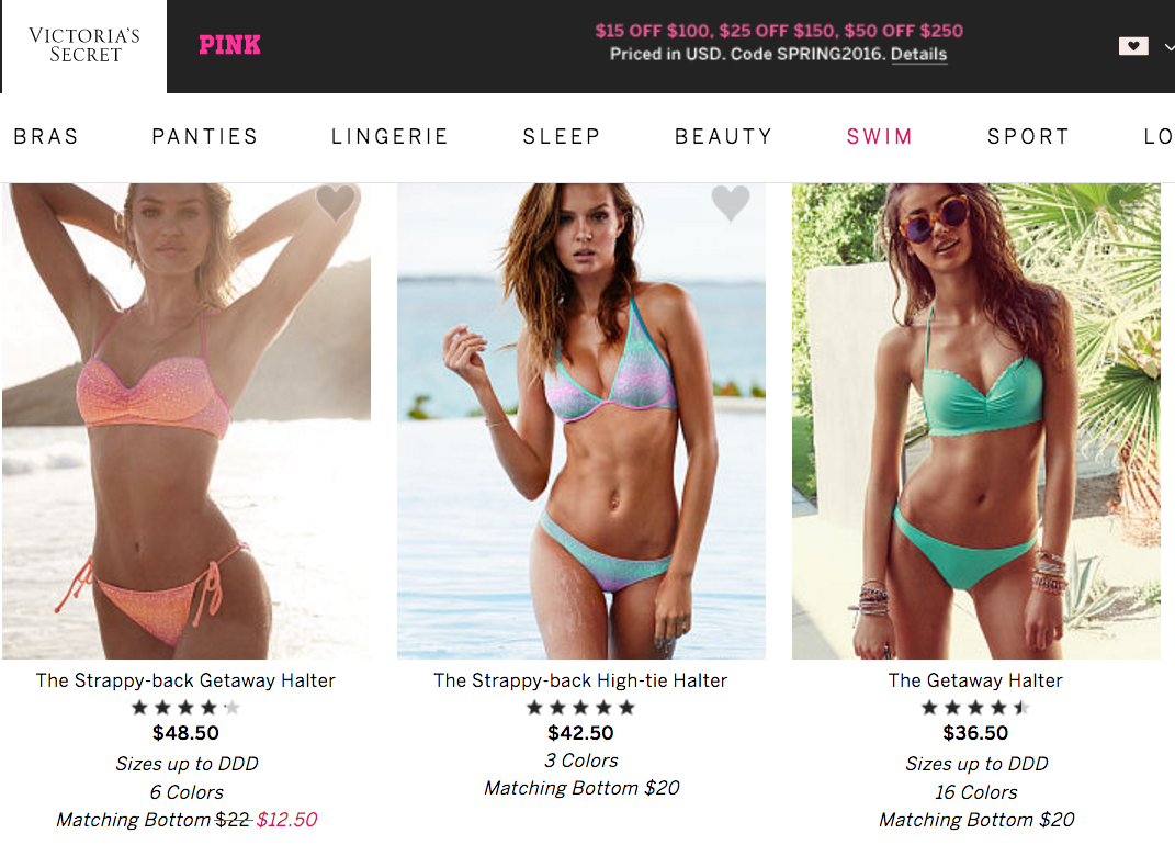 Victoria's Secret Will No Longer Sell Bikinis