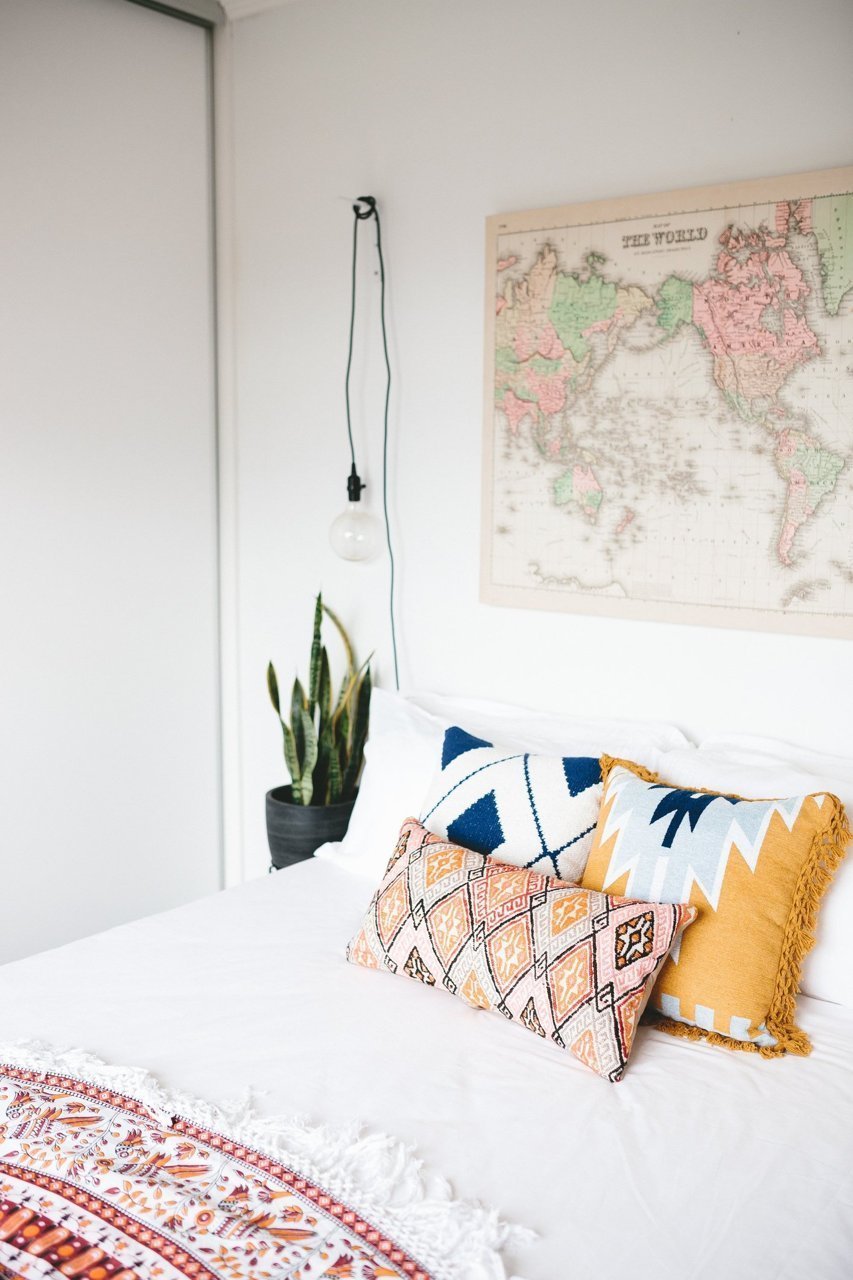 A cord is $6, here, and a similar bulb is $7.99, here. See more of this gorgeous home here