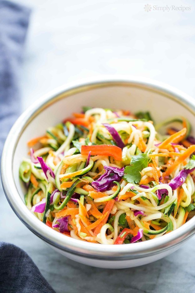 Asian Zucchini Noodle Salad