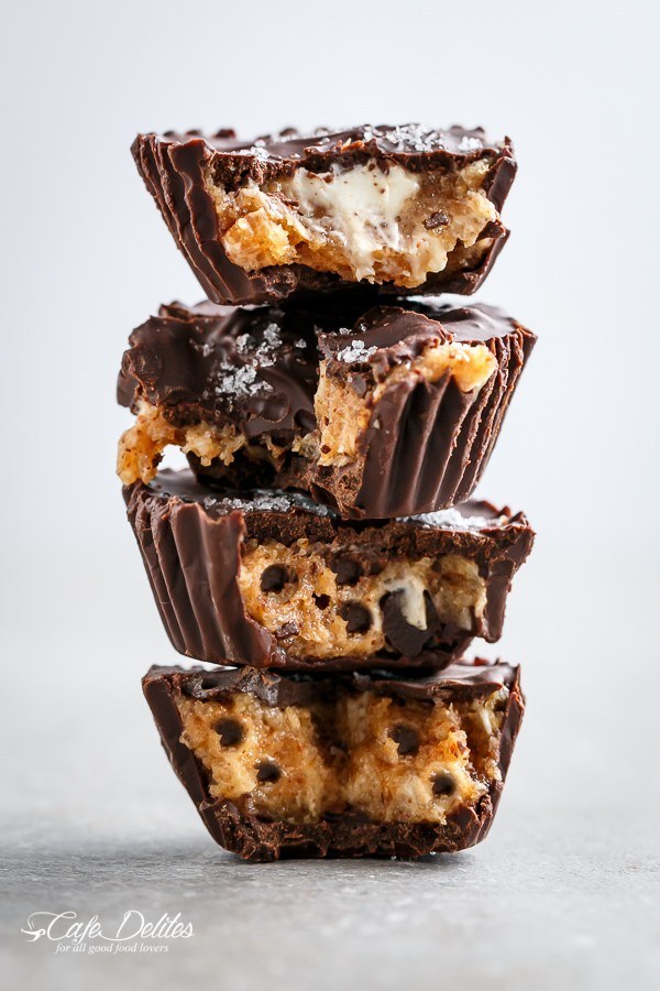 Chocolate Chip Cheesecake Cookie Dough Cups