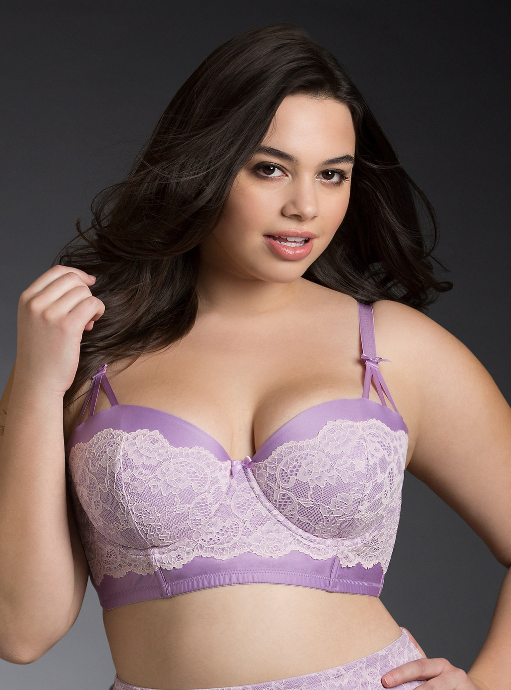 torrid, Intimates & Sleepwear, Torrid Strappy Lace Bralette Purple Size