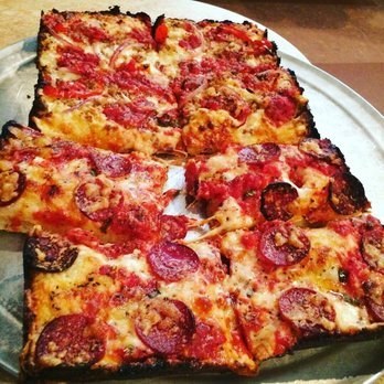 We did it here first folks. Detroit Pizza is the new big thing in pizza, but we've been doing it this way all along. It recently came to NYC but everyone will admit Buddy's is the birthplace of the famous Detroit style deep-dish pizza, which (in our opinion) is better in every way than Chicago's version but you'll have to come see for yourself.They have GF and whole-wheat crusts available but the real enthusiasts know that these crusts can never measure up to the original. Must Get: The DetroiterPro Tip: Coupons available online