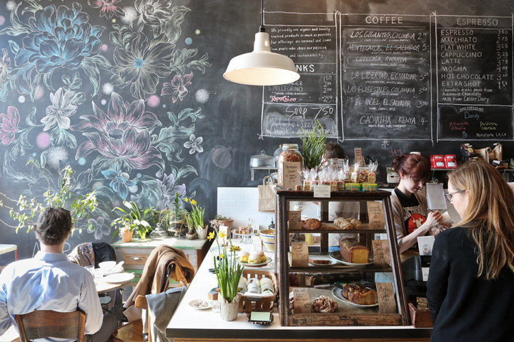 Hipsters really do make the best coffee. This cute coffee shop is crawling with people at all times of day and is a perfect spot to get exotic coffee blends and healthy treats. Their menu changes seasonally so you know you are always getting the best product available Must try: the egg sandwichPro tip: Get here early if you want to be able to get a seat and do work