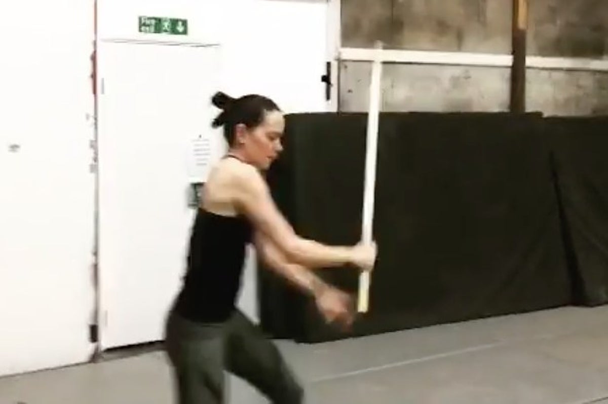 It Looks Like Daisy Ridley Is Learning Some Badass Lightsaber Moves