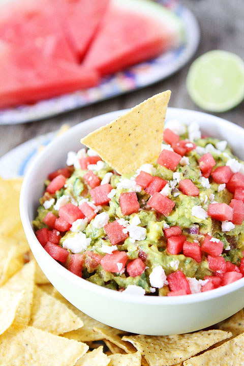 Feeling those fresh, summer vibes? This is perfect for summertime (or anytime) and elevates the avocado to new levels. The jalapeño gives a little kick but you can remove the seeds of the jalapeño if you want a little less heat. 1/2 cup Watermelon, small cubes1/4 Cup Crumbled Feta Cheese1 Jalapeno, Diced