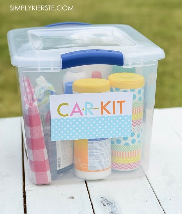 Or for every day, be ready for spontaneous spring and summer picnics by putting together a ~car kit~.
