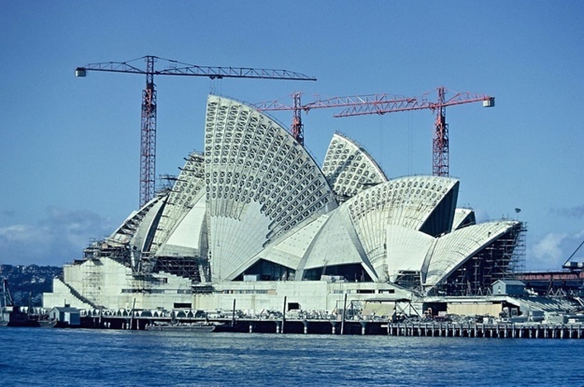 Оперный театр в Сиднее строительство