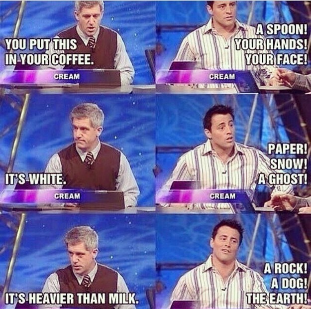 When Joey was a celebrity contestant on Pyramid:
