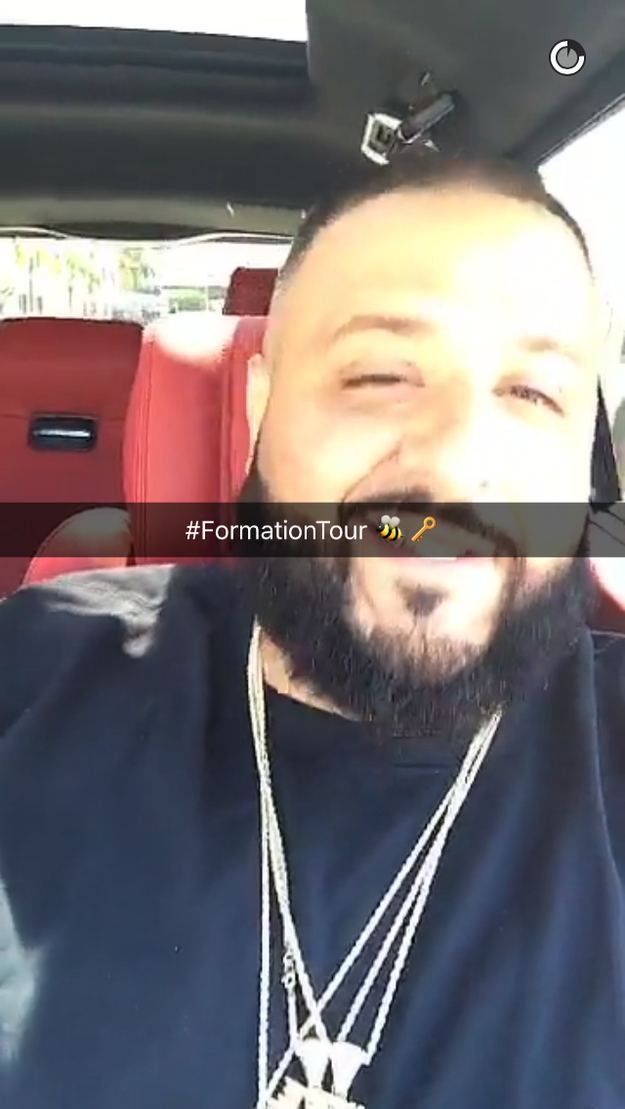 But yesterday, hours before the tour's first show in Miami, Khaled let us know he had something big in store.