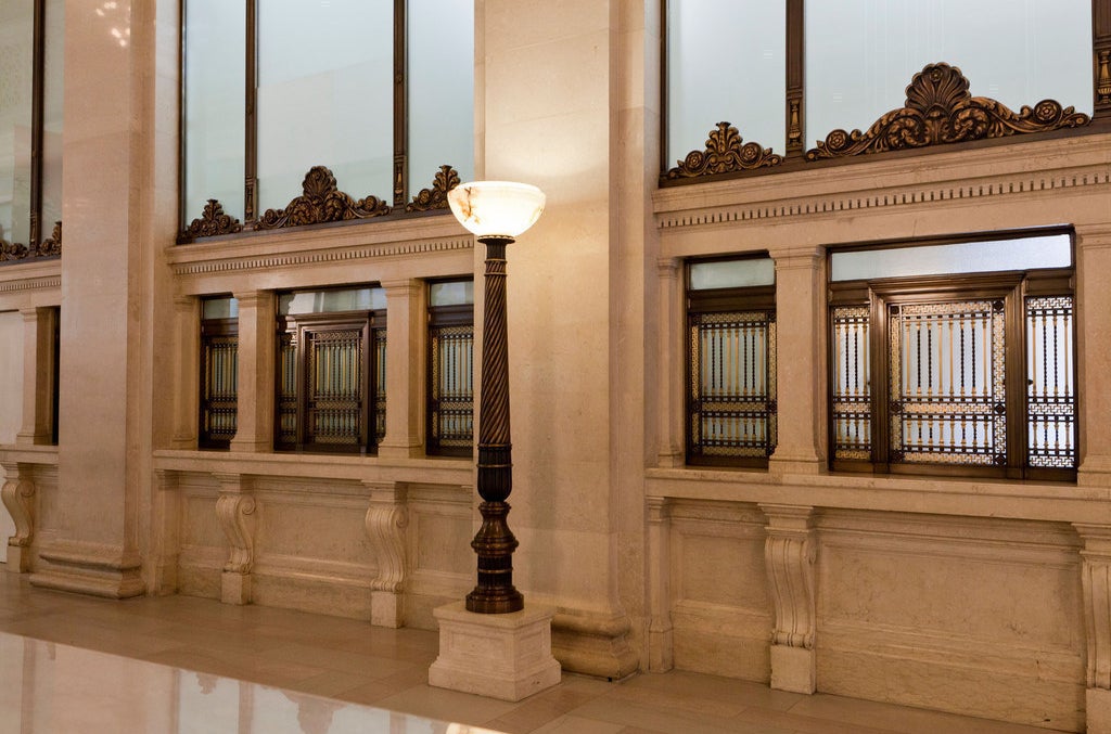 Service windows at the National Post Office in Washington, D.C.