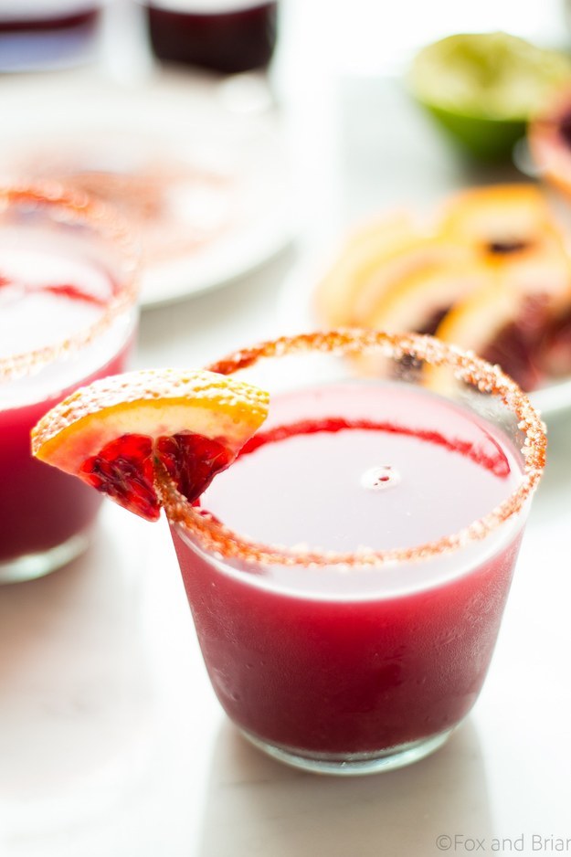 Blood Orange Margarita With Smoky Salt