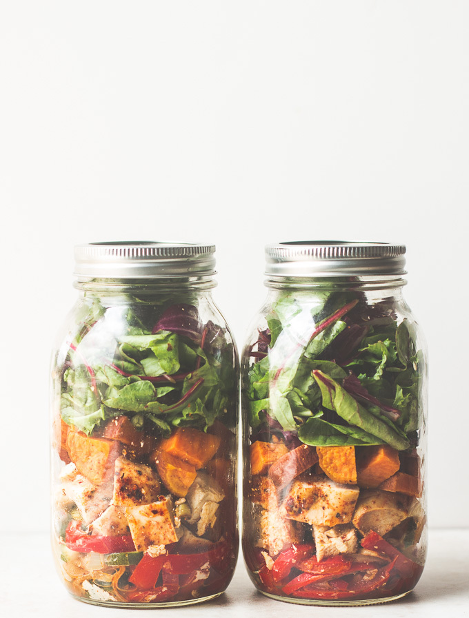 Clean Eating Spinach Salad Jars « Clean & Delicious