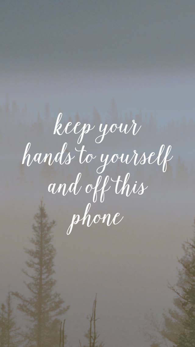 keep out phone wallpaper