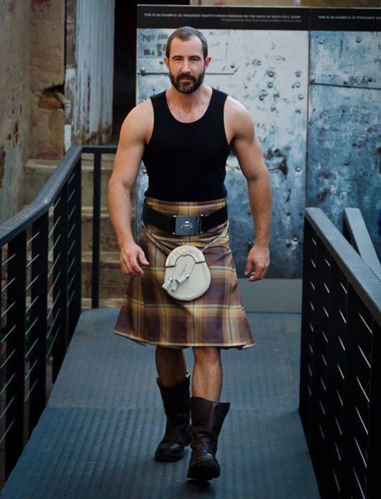 Men wearing hot sale kilts