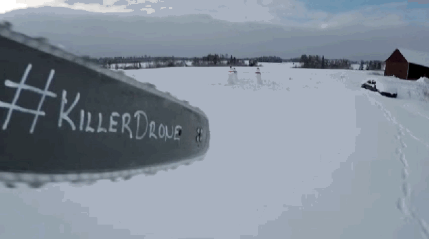 And it is horrifically effective on snowmen ...