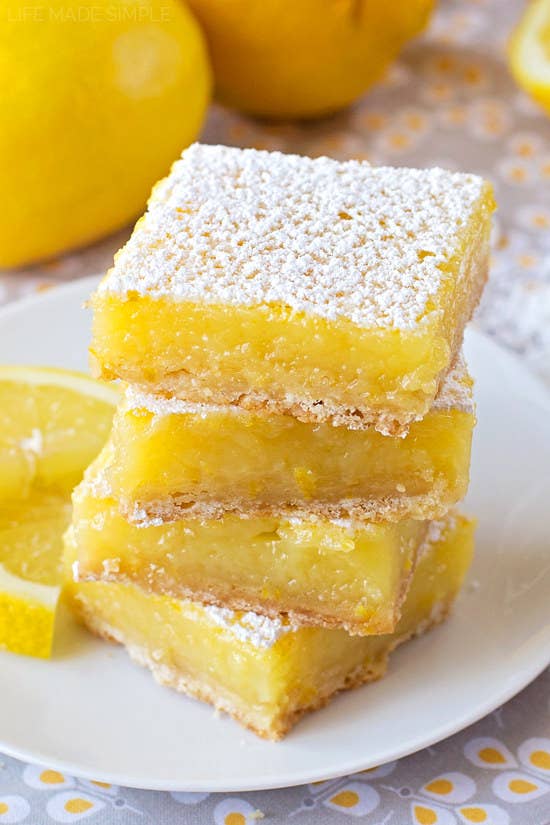 Because what is loving lemon, without lemon bars? Recipe here.