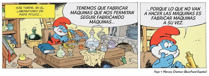 Si Papá Pitufo dijera las mismas cosas que Mariano Rajoy Si Papá Pitufo dijera las mismas cosas que Mariano Rajoy