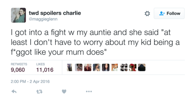 Charlie, an 18-year-old bisexual teen living in the U.K., posted screenshots of an argument she said she had with her aunt over the weekend — and the internet was not ready.