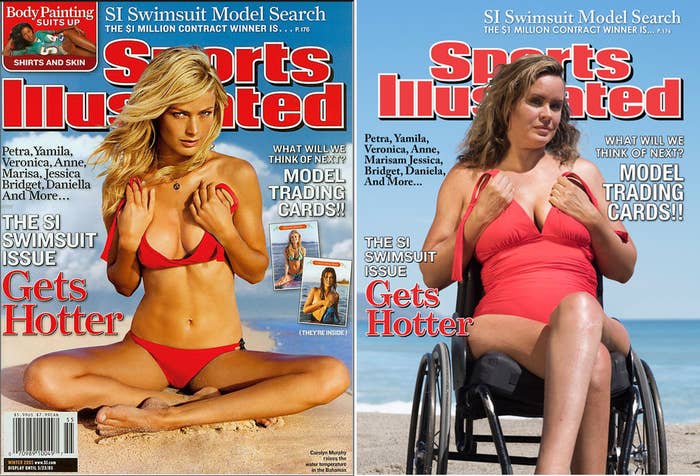 From the story, "We Posed Like “Sports Illustrated” Swimsuit Cover Models And It Was Empowering."