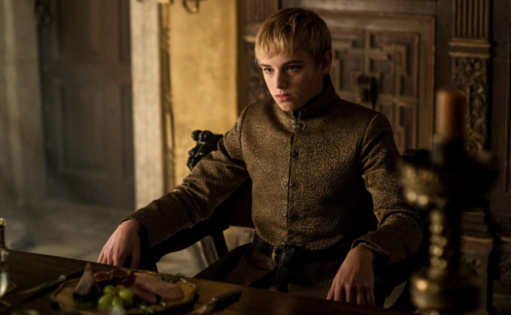It seems like years ago now, but in the very first scene of Season 5 we saw our first Thrones flashback. In it, a young but already forthright Cersei demanded to be told about her future by local fortune-teller Maggy the Frog. After asking whether she and the king would have children, Cersei was told: "Oh, aye. Six-and-ten for him, and three for you. Gold shall be their crowns and gold their shrouds."Now, of course, prophecies can be wrong (we're looking at you, Melisandre), but Joffrey and Myrcella's fates suggest this one is a done deal. It's only a matter of time for the boy king, and quite frankly Tommen's time can't come soon enough. The king is dead. Long live literally anyone else. Likelihood: 7/10 💀💀💀💀💀💀💀How: Not a clue. Maybe he bores himself to death?