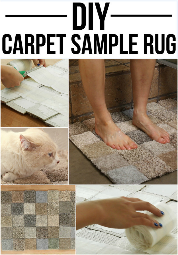 You Can Make A Rug Out Of Carpet Samples And It's Incredible