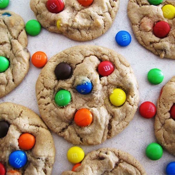 "Cookies using M&M's® candies, any variety. Old recipe-but ALWAYS a favorite!" RECIPE HERE