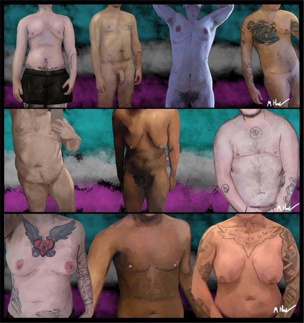 Naked trans man