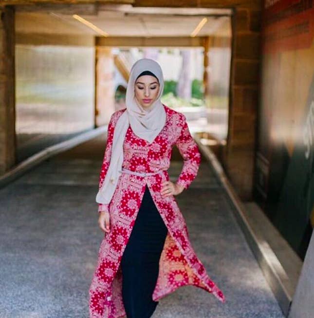 slim fit dress slacks Lily Blossom Abaya main image 0