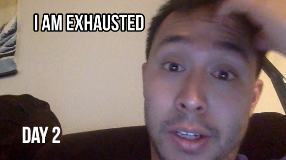 Day 1 and Day 2 were especially hard for me. By Day 2, it was hard to get the energy to work out or complete daily functions.