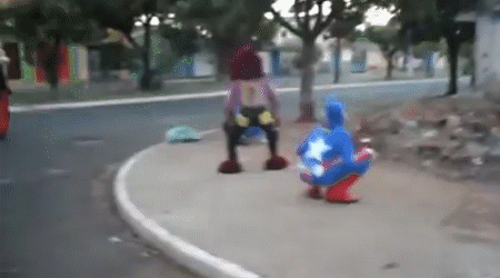 O Fofão está executando só meia "Perereca Assombrada".