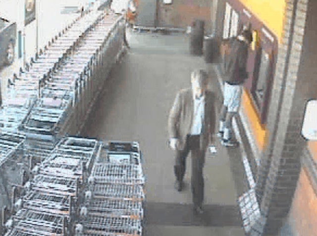 The last known CCTV image of Adrian Greenwood