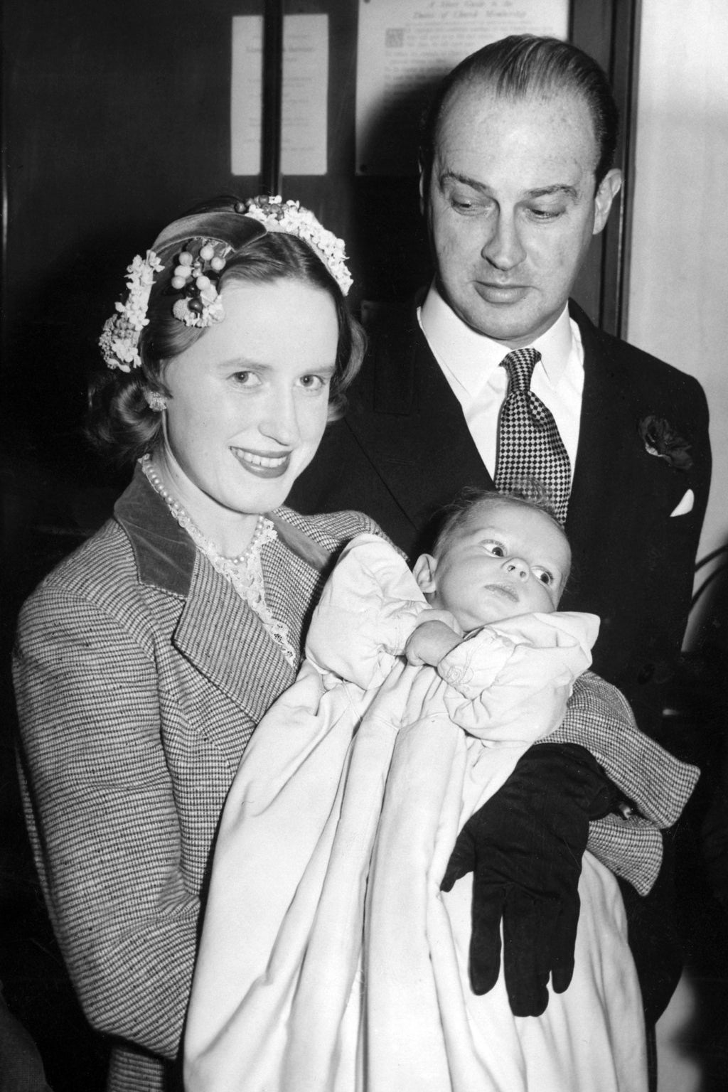 Jane and Gavin Welby with the baby Justin Welby.