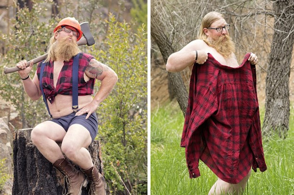 This Guy Totally Owned His Lumbersexual "Dudeoir" Photoshoot