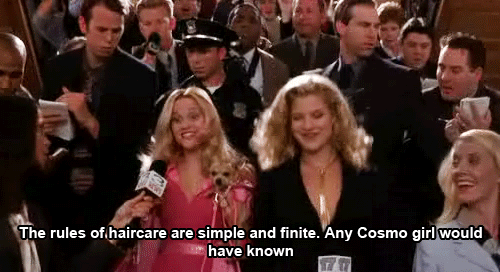Image result for legally blonde gif hair