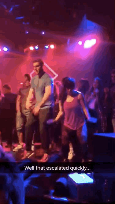 We laid down some pretty sweet dance moves. I mean, you've got to give the people what they want.