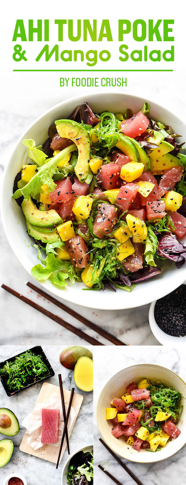 Ahi Tuna Poke and Mango Salad