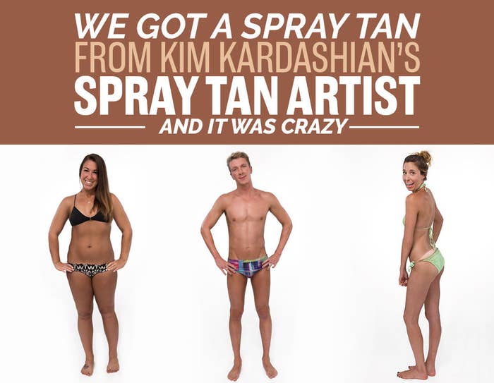 bad spray tan